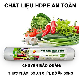 Túi Đựng Thực Phẩm Sinh Học An Lành Cuộn Túi Bóng Nhiều Kích Cỡ Đựng Thức Ăn Tủ Lạnh Bảo Quản Sạch Sẽ - 0.5kg - Hàng Loại 1