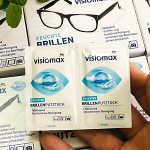 Khăn giấy lau kính Visiomax làm sạch kính mắt & màn hình Đức 52 tờ