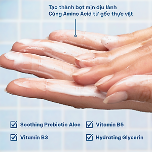 Sữa Rửa Mặt Tạo Bọt Dịu Lành Cho Da Nhạy Cảm Cetaphil Hydrating Foaming Cream Cleanser 473ml