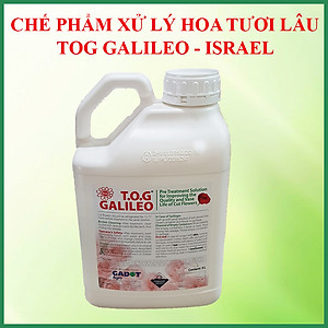 Dung Dịch Xử Lý Hoa TOG Galileo của ISRAEL (Chai 1 Lít) dùng bảo quản hoa cắt cành tươi lâu tại Nhà Vườn Trồng Hoa, Vựa Hoa và Chợ Sỉ Hoa. Tỷ lệ dung dịch 0.1% tức chai 1 Lít TOG pha được 1.000 Lít dung dịch xử lý hoa