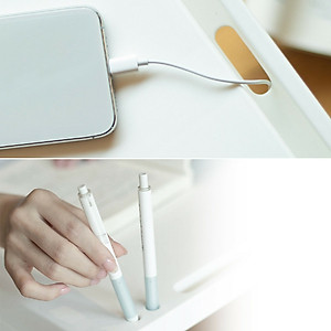 Bàn Xếp Xiaomi Youpin Jiezhi Bằng PP Nhẹ Với Ngăn Để Máy Tính Bảng & Lỗ Sạc Thiết Bị