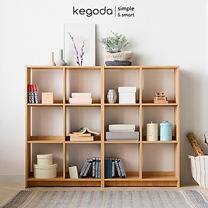 Kệ Sách Gỗ 3 Tầng Đơn Giản Thương Hiệu KEGODA KGD23