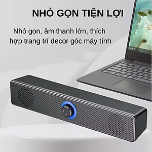 Loa Buletooth Bass siêu mạnh kết nối PC Laptop điện thoại tivi, loa vi tính để bàn E-3511 công suất 6W Usb/ jack 3.5mm - Hàng chính hãng