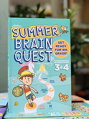 Sách summer brain quest 3&4 phát triển tư duy iq cho bé - in màu ( tiếng anh, 8 - 9 tuổi )