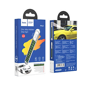 Bảng ghi số di động trên oto Hoco PA41 - biển báo sđt đỗ xe hơi ô tô - hàng chính hãng