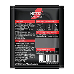 Combo 2 Bịch Cà phê đen hòa tan NESCAFE Café Việt (Túi 35 gói x 16g)