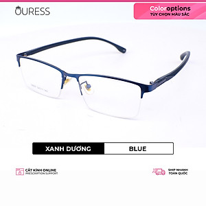 Gọng kính hợp kim cước thời trang nam nữ siêu nhẹ siêu bền Ouress 58007