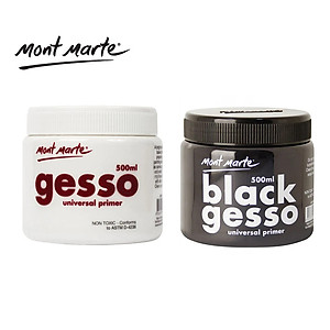 Sơn Lót Gesso Mont Marte Đen/ Trắng 500ml