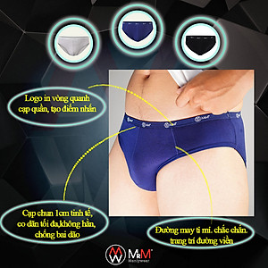 Combo 3 Quần Sịp Nam Quần Lót Nam Sợi Tre Mềm Mịn Siêu Thoáng Mát, Co Giãn 4 Chiều  Cạp Nhỏ MRM FASHION