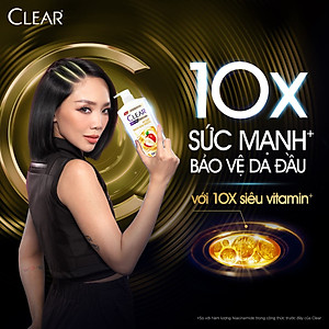 Dầu Gội Clear Thảo Dược Nuôi Dưỡng Da Đầu Từ Gốc, Sạch Gàu Và Giảm Gãy Rụng 630g - Gừng & Hoa Cúc