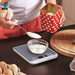 Cân nhà bếp Changxie KS05 5kg/1g bề mặt chống rỉ, nước, màn hình LCD sắc nét có 2 Pin AAA, hàng chính hãng