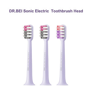 Đầu Bàn Chải Thay Thế DR.BEI BY-V12 3 Cái /Gói | Lông Toray Nhật Bản | Chứng Nhận FDA - Hàng Chính Hãng