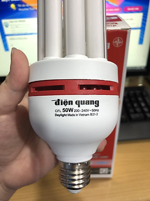 Đèn Compact Điện Quang ĐQ-CFL-4U-F14-50W-DL-E27