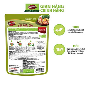 Nước Dùng Lẩu Riêu Cua Barona 230g tươi ngon chuẩn vị không cần nêm nếm
