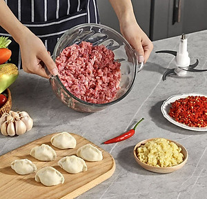 Máy xay thịt đa năng SEKA SK2288 công suất 500W, cối thuỷ tinh dao 4 lưỡi hàng chính hãng