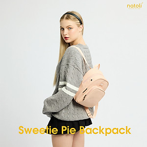 Balo thời trang mini chính hãng NATOLI BST Sweetie Pie Backpack chất vải canvas  basic cao cấp
