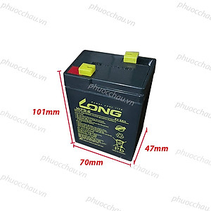 Ắc Quy LONG WP5-6 6V-5AH Bình ắc quy khô 6V cho xe điện trẻ em ,đèn khẩn cấp,quạt sạc