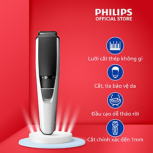 Máy Tạo Kiểu Râu PHILIPS BT3206/14, Lưỡi Cắt Thân Thiện Với Da, Đa Chế Độ, Hàng Chính Hãng