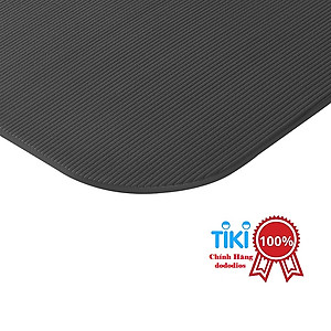 Thảm tập gym, thể hình, thể dục tại nhà, chống trơn trượt, độ bám ma sát cao + túi đựng dễ dàng di chuyển + dây buộc thảm chuyên dụng - giao màu ngẫu nhiên - thảm dày 2 lớp - Chính hãng dododios