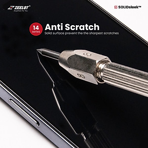 Kính Cường Lực Trong Suốt Zeelot SOLIDsleek Clear Dành Cho iPhone 14 Pro Max - 14 Pro - 14 Plus /13 Pro Max - 14/13/13 Pro - Hàng Chính Hãng