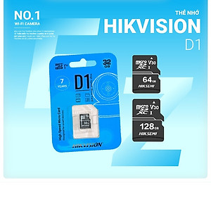 Thẻ Nhớ Micro SD Hikvision 128G-64GB-32G chuẩn Class 10, Thẻ nhớ camera, Thẻ nhớ điện thoại - hàng chính hãng