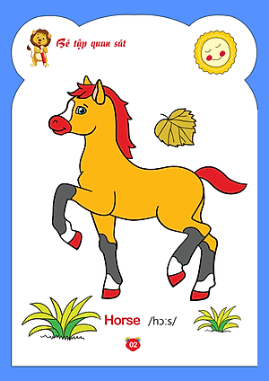 Tô Màu Động Vật - Tập 4 (Song Ngữ Anh - Việt)