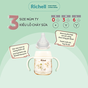 Bình sữa RICHELL Hanaemi Nhật Bản PPSU và Thủy tinh | Baby