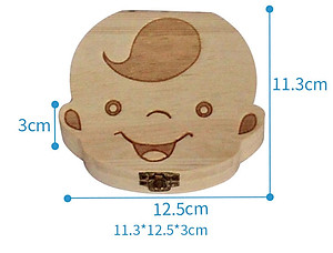 Hộp Đựng Răng Sữa Của Bé Bằng Gỗ Lưu Giữ Làm Kỉ Niệm PaKaSa - Chính Hãng 