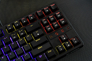 Bàn phím cơ chơi game có dây E-Dra EK3287 - Led Rainbow - E-dra Switch - Hàng chính hãng