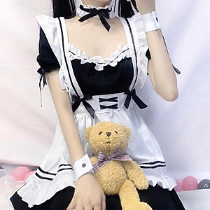 Maid Costume Maid Dresses Classic  Japanese Anime Maid Outfit S