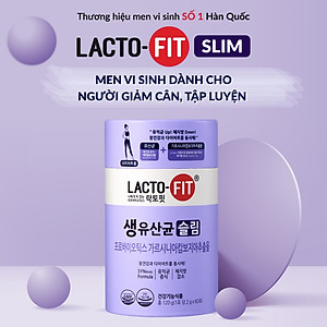 60 Gói Men Vi Sinh Hàn Quốc LACTO-FIT SLIM Cải Thiện Đường Ruột, Hỗ Trợ Người Ăn Kiêng (60 gói x 2g)