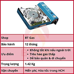Bếp ga mini hồng ngoại, bếp gas NaMilux tích hợp van an toàn, chống nổ PL - 2027PS - Hàng chính hãng
