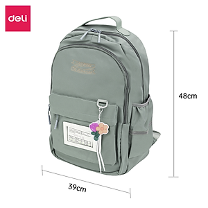 Balo Đi Học Hàn Quốc Ulzzang Thời Trang Nam Nữ Deli - Phù Hợp Cho Học Sinh Cấp 2 Cấp 3 Tiểu Học Trung Học Sinh Viên Chống Nước Đựng Được Laptop Đi Chơi Du Lịch Dễ Thương Cute Nhiều Màu Cá Tính Unisex Nam Nữ