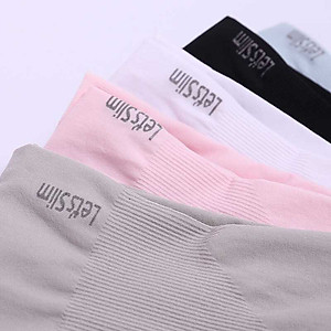 Găng tay chống nắng xỏ ngón cho nam nữ Let's Slim chất thun lạnh thoáng mát, chống nắng nóng tốt