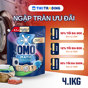 Túi Nước Giặt Omo Matic Bền Đẹp Bền Màu Cho Máy Giặt Cửa Trước 3.6KG