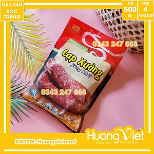 Đặc Sản Sóc Trăng - Lạp Xưởng Xông Khói Tân Huê Viên 500G, Đặc Sản Lạp Xưởng Sóc Trăng Tân Huê Viên Vị Khói Tự Nhiên Thơm Ngon Và An Toàn