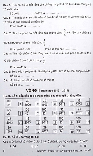 Bồi Dưỡng Học Sinh Giỏi Qua Các Vòng Thi Toán Lớp 5 - Tập 1 (Tái Bản 2021)