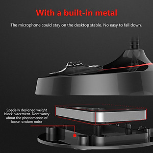 Micro Mini Dùng Cho Máy Tính PC, Laptop Cổng USB Công Nghệ Lọc Tiếng Ồn Cao Cấp AnZ thu âm chất lượng cao hỗ trợ học Online chat videocall Chuyên Nghiệp Live Stream Hát Karaoke Quay Video Ghi Âm Vlog Zoom Skype ĐT Smartphone, Microphone  Hàng Nhập Khẩu