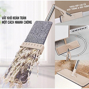 Cây Lau Nhà Tự Vắt Thông Minh, Chổi Lau Nhà Tự Vắt Siêu Sạch Thiết Kế Gọn Nhẹ Hiện Đại Dễ Dàng Sử Dụng