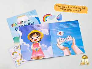 Cuốn Sắc Màu Của Giọt Nước (Chủ đề Thế giới quanh em) - Sách Truyện Cho Bé Khám Phá Khoa Học Và Giúp Con Tự Tin Hơn (Tặng Kèm Sticker - Dành Cho Bé 1-3 4-6 Tuổi)
