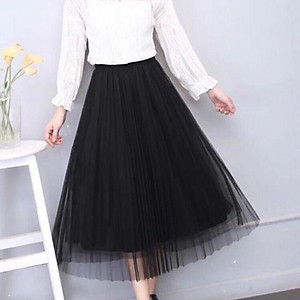 CHÂN VÁY XẾP LI DÀI_CHÂN VÁY REN XÒE XẾP LI DÁNG DÀI3