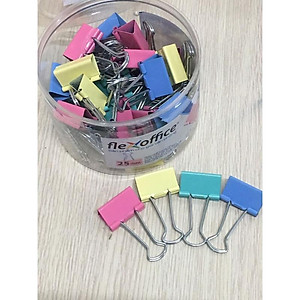 Kẹp Bướm Màu 25mm FO-DCC03