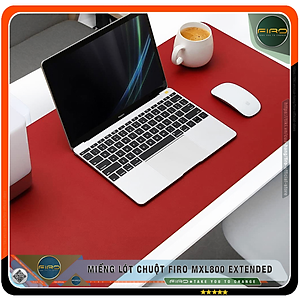 Miếng Lót Chuột FIRO MXL800 EXTENDED - Tấm Lót Chuột Cỡ Lớn 2 Mặt 80cmx40cm - Chất Liệu Da PU Cao Cấp - Tấm Lót Chuột Và Bàn Phím Chơi Game - Tấm Trải Bàn Làm Việc - Hàng Chính Hãng FIRO