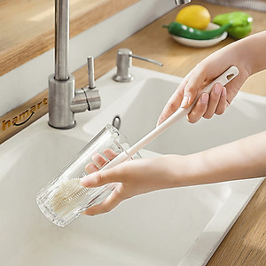 Cây Cọ Silicone Rửa Cốc Chén Ly Chai Lọ Thuỷ Tinh Đa Năng Vệ Sinh Bình Sữa Ấm Trà Sạch Đáy Góc Hẹp