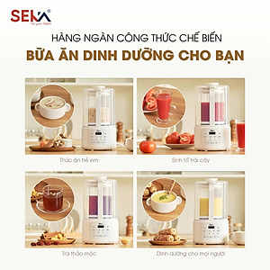 (Phiên Bản Mới) Máy Làm Sữa Hạt Đa Năng 1,5L SEKA E600 Chống Trào, Chống Ồn, 8 Chức Năng - Hàng Chính Hãng