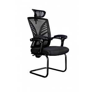 Ghế chân quỳ lưng cao bọc lưới có tựa đầu SMLIFE Cayden