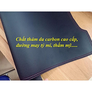 Thảm Taplo Da Carbon Xe Toyota Veloz 2022 2023 Màu đen Cao Cấp đế có chống trượt chống xô lệch