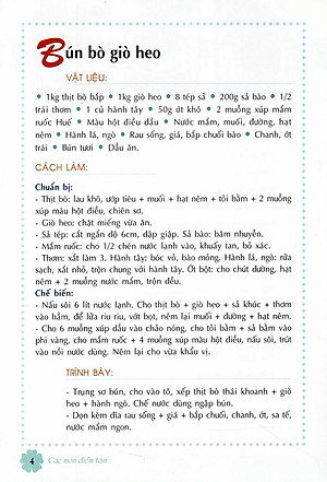 Sách Các Món Điểm Tâm