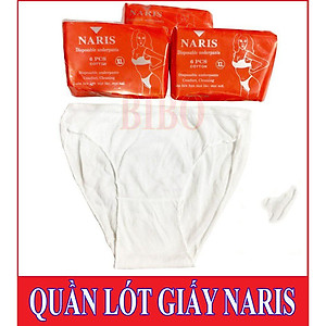 Combo 3 BỊCH QUẦN LÓT GIẤY VẢI COTTON Mỗi bịch 6 cái (42-80 Kg )