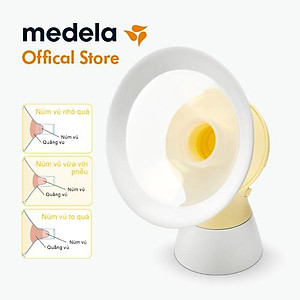 Phụ kiện máy hút sữa Medela, 1 phễu Flex size 21/24/27/30mm - Có vành silicon mềm, thiết kế hình oval đem lại sự thoải mái